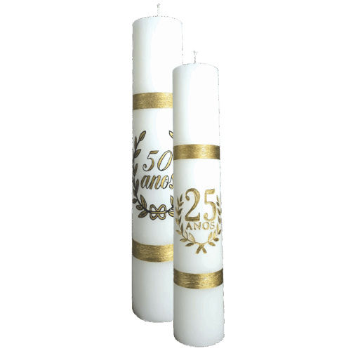 Velas Comemorativas - 50x9,5cm